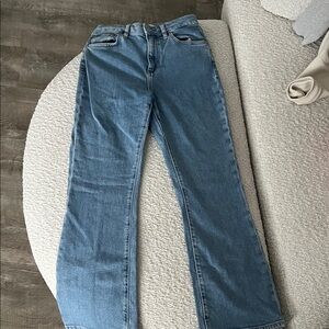 Denim Forum Light Blue Straight Leg Jeans